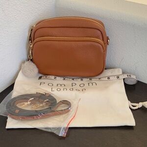Pom Pom London Tan Mayfair Bag (USED).